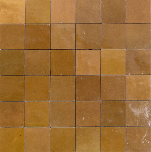 Zellige 10 Ocre Jaune 5x5 cm