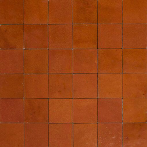 Zellige 48 Orange vif 5x5 cm